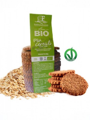 Biscotti integrali bio e vegan : Mix Cereali